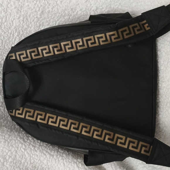 Versace Parfums Black Mini Backpack with Gold Accents - Picture 3 of 7